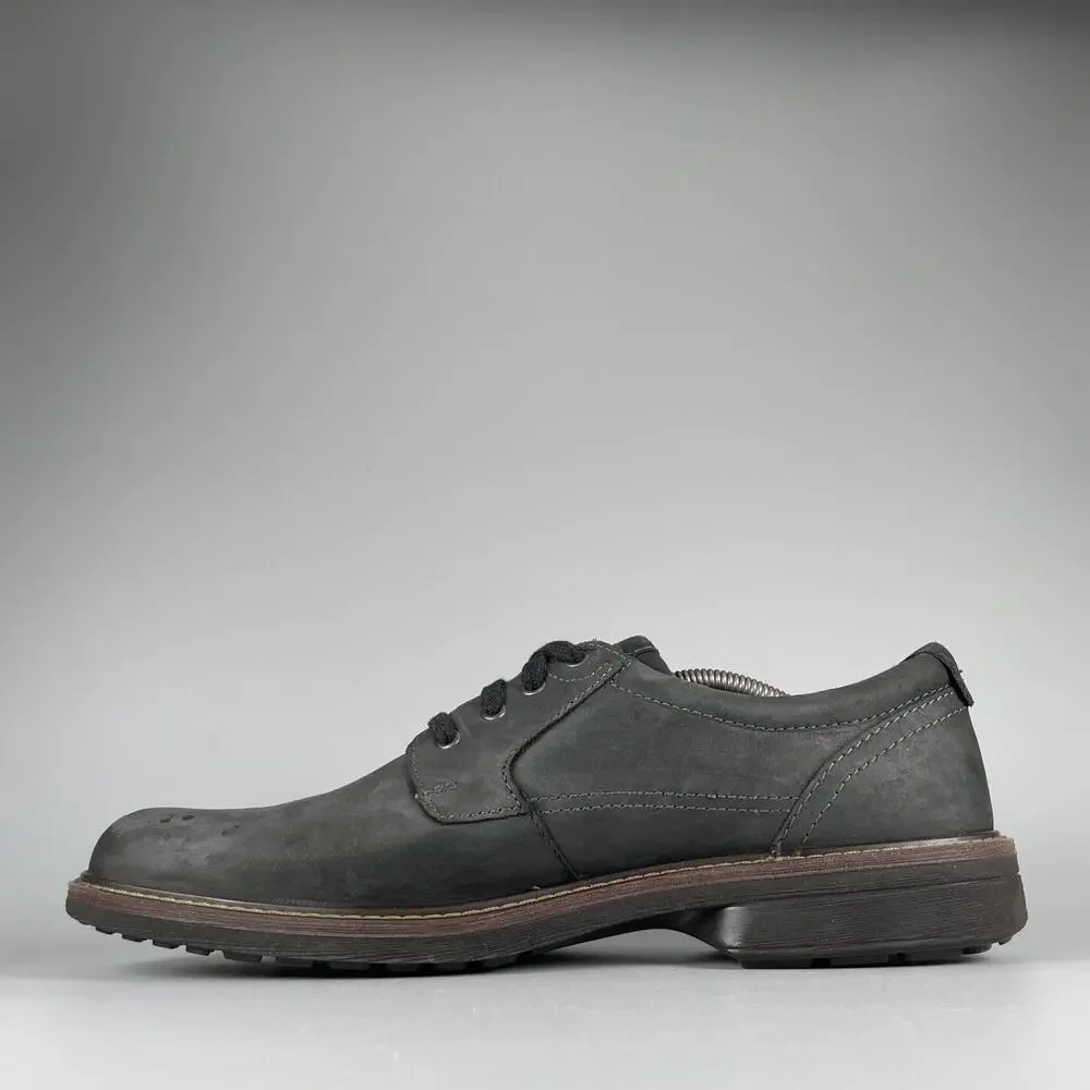 ECCO Turn GTX Men's EU 46 US 12 Plain Toe Nubuck Lace Up Leather Loafers Casual